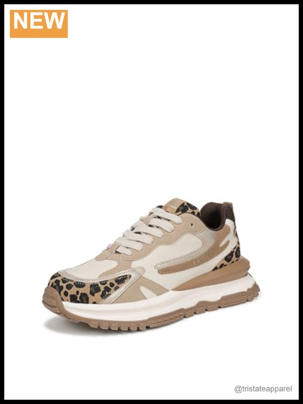 Platform Wedge Fashion Sneakers Vegan Materials Lace-Up